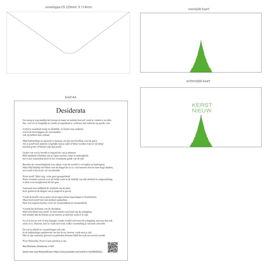 kerstkaartje Veldegem